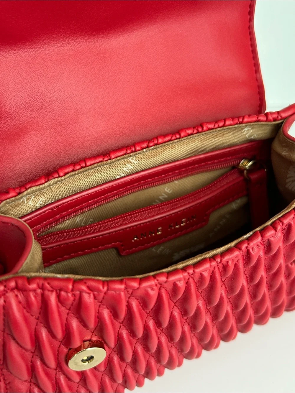Anne Klein - Vibrant red mini satchel